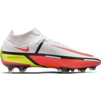 Nike Phantom GT 2 Elite DF Voetbalschoenen (FG) Wit Rood Geel