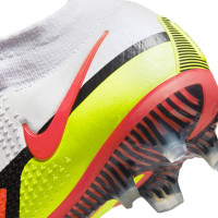 Nike Phantom GT 2 Elite DF Voetbalschoenen (FG) Wit Rood Geel