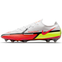 Nike Phantom GT Elite Voetbalschoenen Gras (FG) Wit Rood Geel Zwart