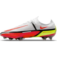 Nike Phantom GT Elite Voetbalschoenen Gras (FG) Wit Rood Geel Zwart