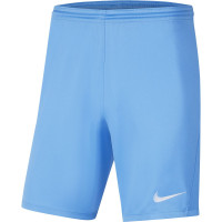 Nike Park III Voetbalbroekje Dri-Fit Lichtblauw Wit