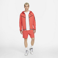 Nike Tech Fleece Shorts Light Red Black