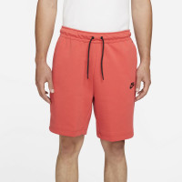 Nike Tech Fleece Shorts Light Red Black