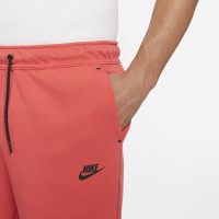 Nike Tech Fleece Korte Broek Lichtrood Zwart