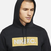 Nike F.C. Fleece Hoodie Zwart Goud Wit