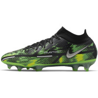 Nike Phantom GT2 Elite DF Grass Football Shoes (FG) Grey Black Green - KNVBshop.nl