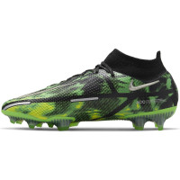 Nike Phantom GT2 Elite DF Grass Football Shoes (FG) Grey Black Green - KNVBshop.nl