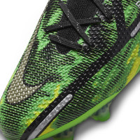 Nike Phantom GT2 Elite DF Grass Football Shoes (FG) Grey Black Green - KNVBshop.nl