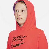 Nike KM Hoodie Training Kids Felrood Zwart