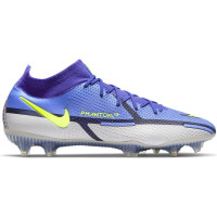 Nike Phantom GT2 Elite DF Gras Voetbalschoenen (FG) Paars Grijs Geel Zwart - KNVBshop.nl