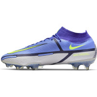 Nike Phantom GT2 Elite DF Gras Voetbalschoenen (FG) Paars Grijs Geel Zwart - KNVBshop.nl