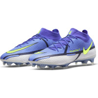 Nike Phantom GT2 Elite DF Gras Voetbalschoenen (FG) Paars Grijs Geel Zwart - KNVBshop.nl