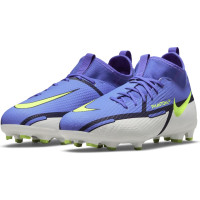 Nike Phantom GT2 Academy DF Gras / Kunstgras Voetbalschoenen (MG) Kids Paars Grijs Geel Zwart - KNVBshop.nl
