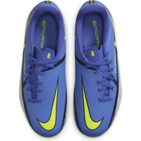 Nike Phantom GT2 Academy Grass /Artificial Turf Football Shoes (MG) Kids Purple Yellow Grey Black