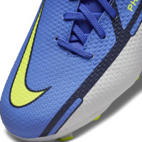 Nike Phantom GT2 Academy Grass /Artificial Turf Football Shoes (MG) Kids Purple Yellow Grey Black