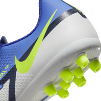 Nike Phantom GT2 Academy Grass /Artificial Turf Football Shoes (MG) Kids Purple Yellow Grey Black