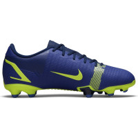 Nike Mercurial Vapor 14 Academy Gras / Kunstgras Voetbalschoenen (MG) Kids Blauwpaars Zwart Geel - KNVBshop.nl