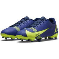 Nike Mercurial Vapor 14 Academy Gras / Kunstgras Voetbalschoenen (MG) Kids Blauwpaars Zwart Geel - KNVBshop.nl