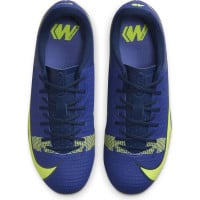 Nike Mercurial Vapor 14 Academy Gras / Kunstgras Voetbalschoenen (MG) Kids Blauw Geel Zwart