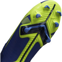Nike Mercurial Vapor 14 Academy Gras / Kunstgras Voetbalschoenen (MG) Kids Blauw Geel Zwart