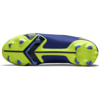 Nike Mercurial Vapor 14 Academy Gras / Kunstgras Voetbalschoenen (MG) Kids Blauw Geel Zwart