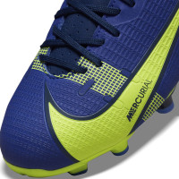 Nike Mercurial Vapor 14 Academy Gras / Kunstgras Voetbalschoenen (MG) Kids Blauw Geel Zwart
