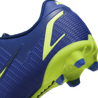 Nike Mercurial Vapor 14 Academy Gras / Kunstgras Voetbalschoenen (MG) Kids Blauwpaars Zwart Geel - KNVBshop.nl