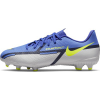 Nike Phantom GT2 Academy Grass /Artificial Turf Football Shoes (MG) Kids Purple Yellow Grey Black