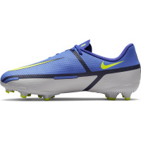 Nike Phantom GT2 Academy Grass /Artificial Turf Football Shoes (MG) Kids Purple Yellow Grey Black
