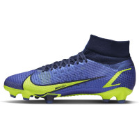 Nike Mercurial Superfly 8 Pro Grass Football Shoes (FG) Blue Purple Black Yellow - KNVBshop.nl