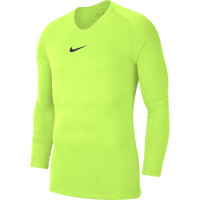 Nike Dri-FIT Park Long Sleeve Undershirt Kids Neon Yellow Black