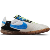 Nike Street Gato Straatvoetbalschoenen (TF) Kids Wit Blauw Zwart Lime - KNVBshop.nl