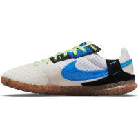 Nike Street Gato Straatvoetbalschoenen (TF) Kids Wit Blauw Zwart Lime - KNVBshop.nl