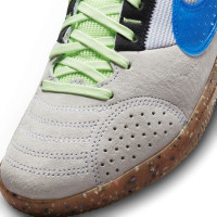 Nike Street Gato Straatvoetbalschoenen (TF) Kids Wit Blauw Zwart Lime - KNVBshop.nl