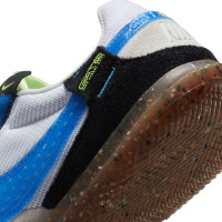 Nike Street Gato Straatvoetbalschoenen (TF) Kids Wit Blauw Zwart Lime - KNVBshop.nl