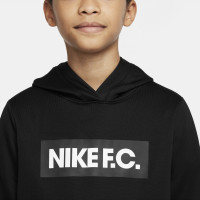 Nike F.C. Libero Tracksuit Hoodie Kids Black White