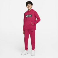 Nike F.C. Hoodie Kids Rood Zwart