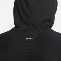 Nike F.C. Hoodie Fleece Zwart Rood Wit