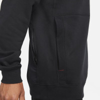 Nike F.C. Hoodie Fleece Zwart Rood Wit
