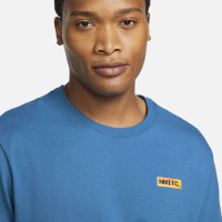 Nike F.C. Seasonal T-Shirt Graphic Blauw Geel