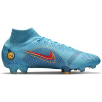 Nike Mercurial 8 Superfly Elite Gras Voetbalschoenen (FG) Blauw Oranje