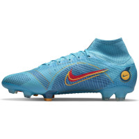 Nike Mercurial 8 Superfly Elite Gras Voetbalschoenen (FG) Blauw Oranje