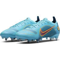 Nike Mercurial Vapor 14 Elite Voetbalschoenen (SG) Anti-Clog Blauw Oranje