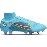 Nike Mercurial Superfly 8 Elite Voetbalschoenen (SG) Anti-Clog Blauw Oranje