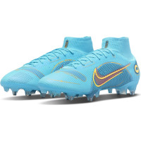 Nike Mercurial Superfly 8 Elite Voetbalschoenen (SG) Anti-Clog Blauw Oranje