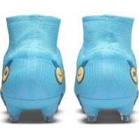 Nike Mercurial Superfly 8 Elite Voetbalschoenen (SG) Anti-Clog Blauw Oranje