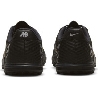 Nike Mercurial Vapor 14 Academy Turf Football Shoes (TF) Kids Black Dark Grey Gold - KNVBshop.nl