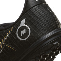 Nike Mercurial Vapor 14 Academy Turf Football Shoes (TF) Kids Black Dark Grey Gold - KNVBshop.nl