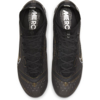 Nike Mercurial Superfly Elite Grass Football Shoes (FG) Black Dark Grey Gold