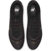 Nike Mercurial Superfly 8 Pro Gras Voetbalschoenen (FG) Zwart Donkergrijs Goud - KNVBshop.nl